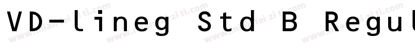 VD-lineg Std B Regul字体转换